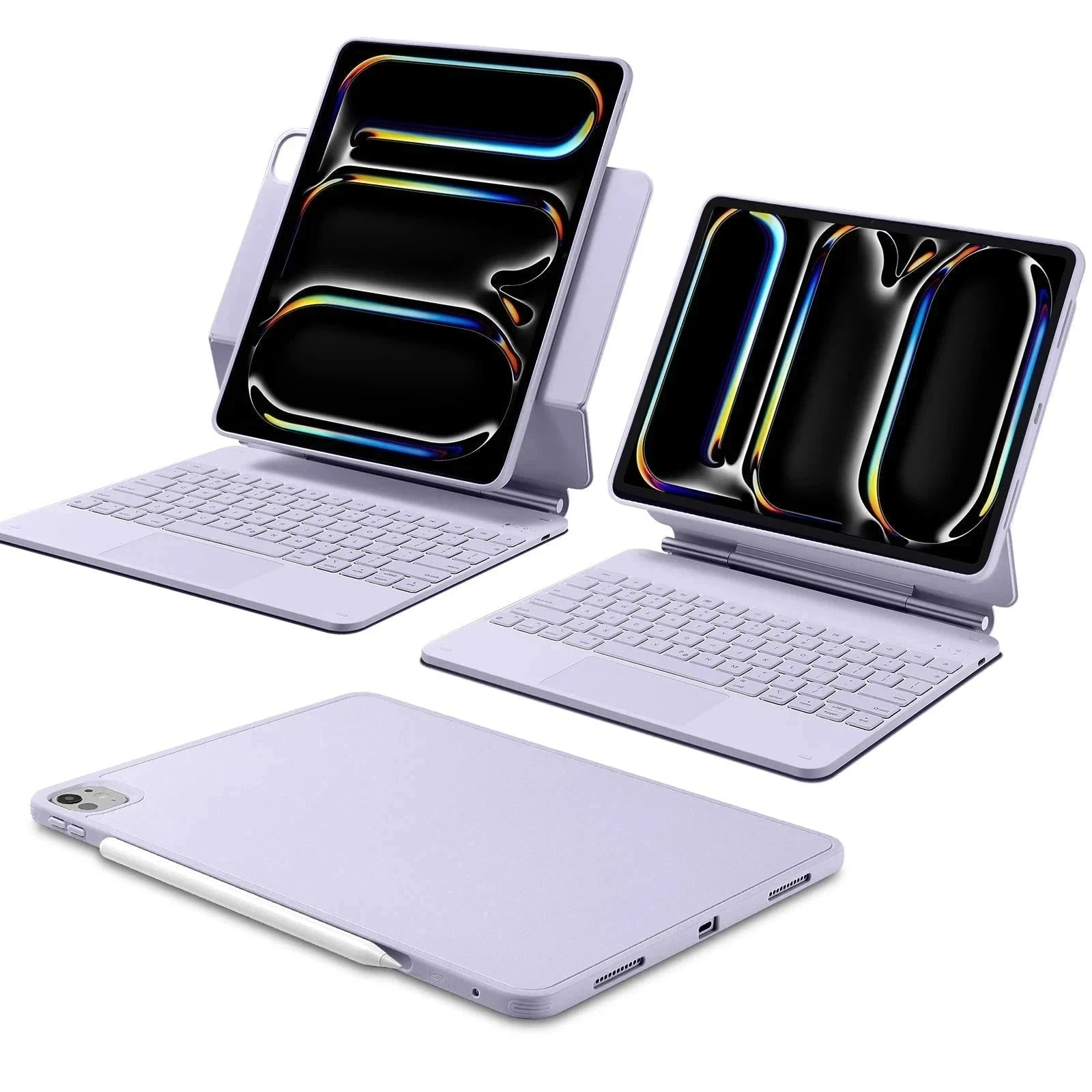 iPad Pro 13" (2025) Rebound Magnetische Tastatur Hülle 360 - DE Layout-Violett ESR ESR