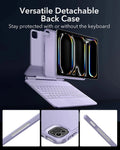 iPad Pro 13″ (2025) Rebound Magnetic Keyboard Case 360 - UK Layout-Purple ESR ESR