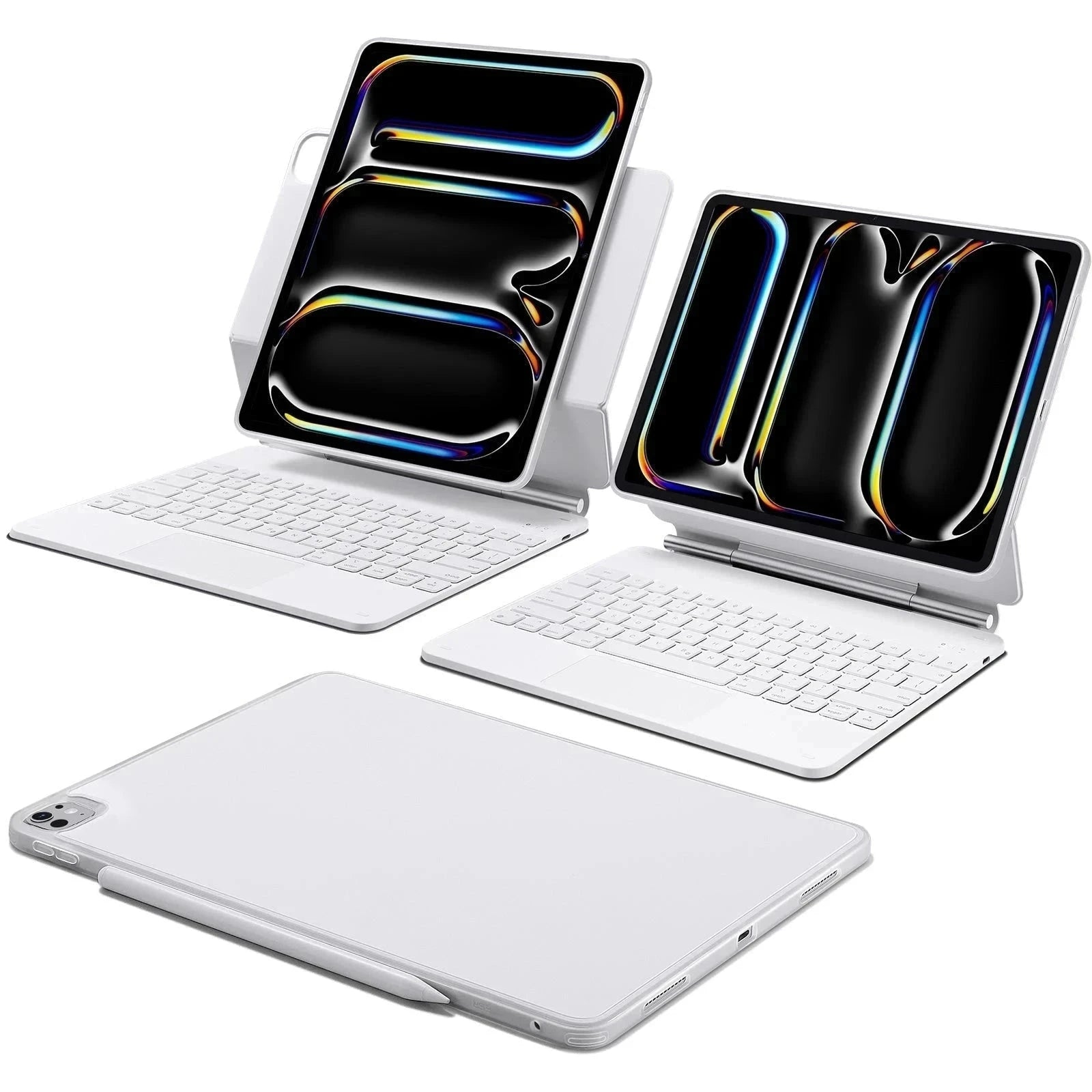 iPad Pro 13" (2025) Rebound Magnetische Tastatur Hülle 360 - DE Layout-Weiß ESR ESR