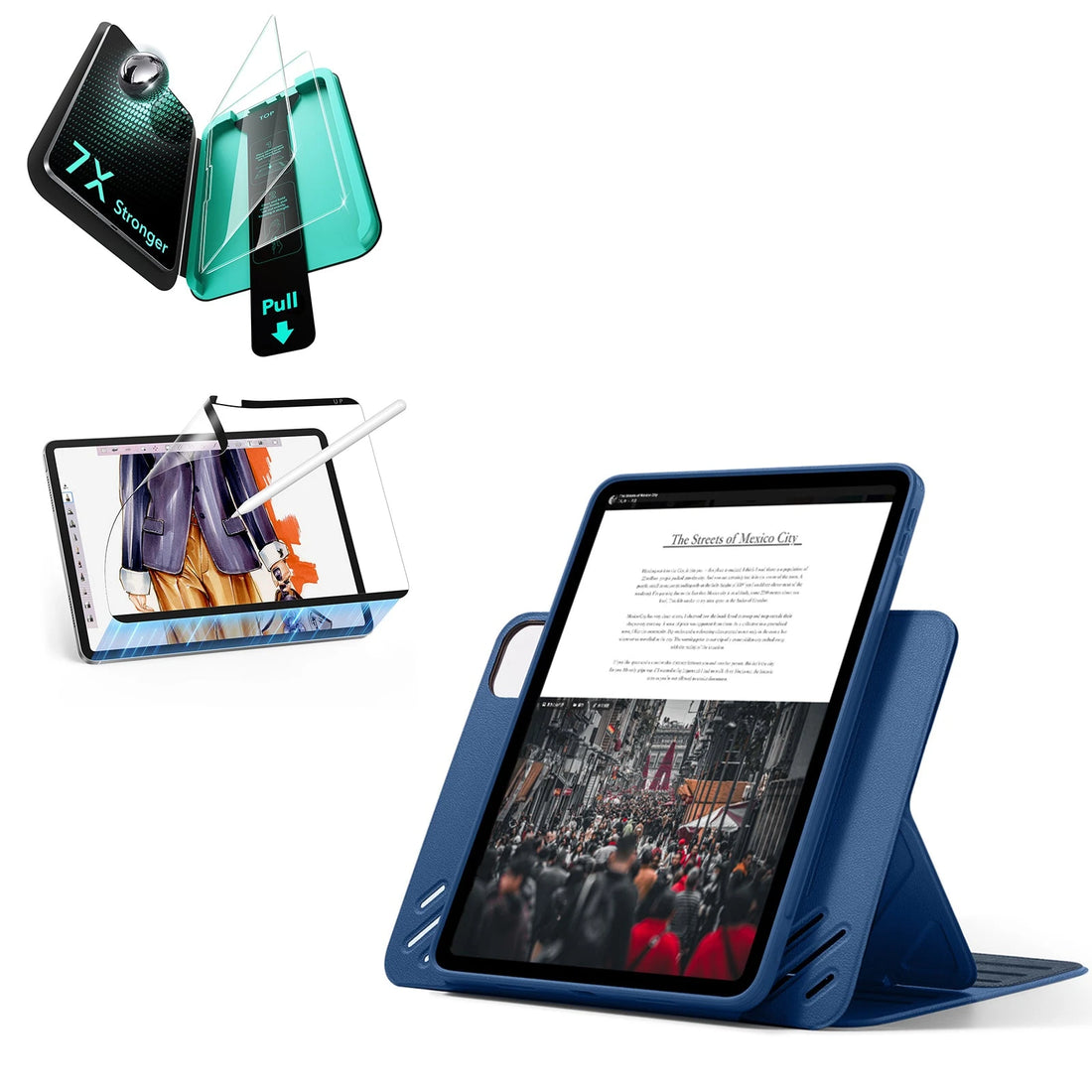iPad Pro 13" (2025) Shift Transformation Bundle - Blue ESR ESR