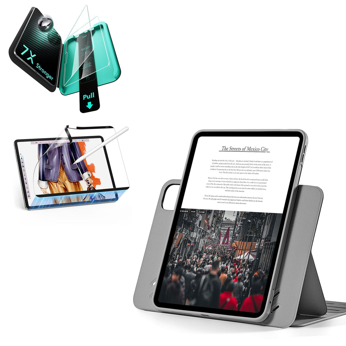 iPad Pro 13" (2025) Shift Transformation Bundle - Grey ESR ESR
