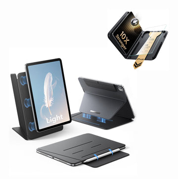 iPad Pro 13" (M5) 2025 AirStance Magnetic Case Ultimate Protection Bundle - Black ESR ESR