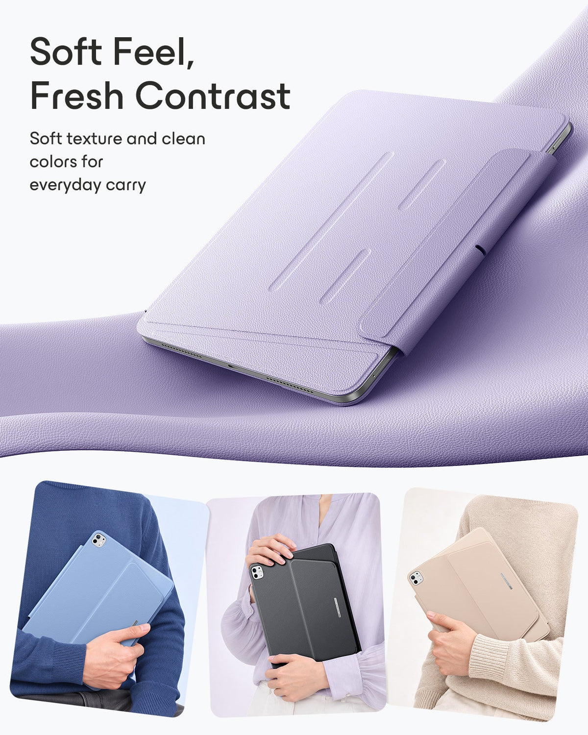 iPad Pro 13" (M5) 2025 AirStance Magnetic Case & Writing Bundle - Purple ESR ESR