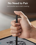 Shift Keyboard Case (Detachable) With Black Pencil Bundle-No Need to pair-just double-tap to start creating