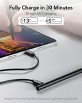 Shift Keyboard Case (Detachable) With Black Pencil Bundle-fully charge in 30
 minutes