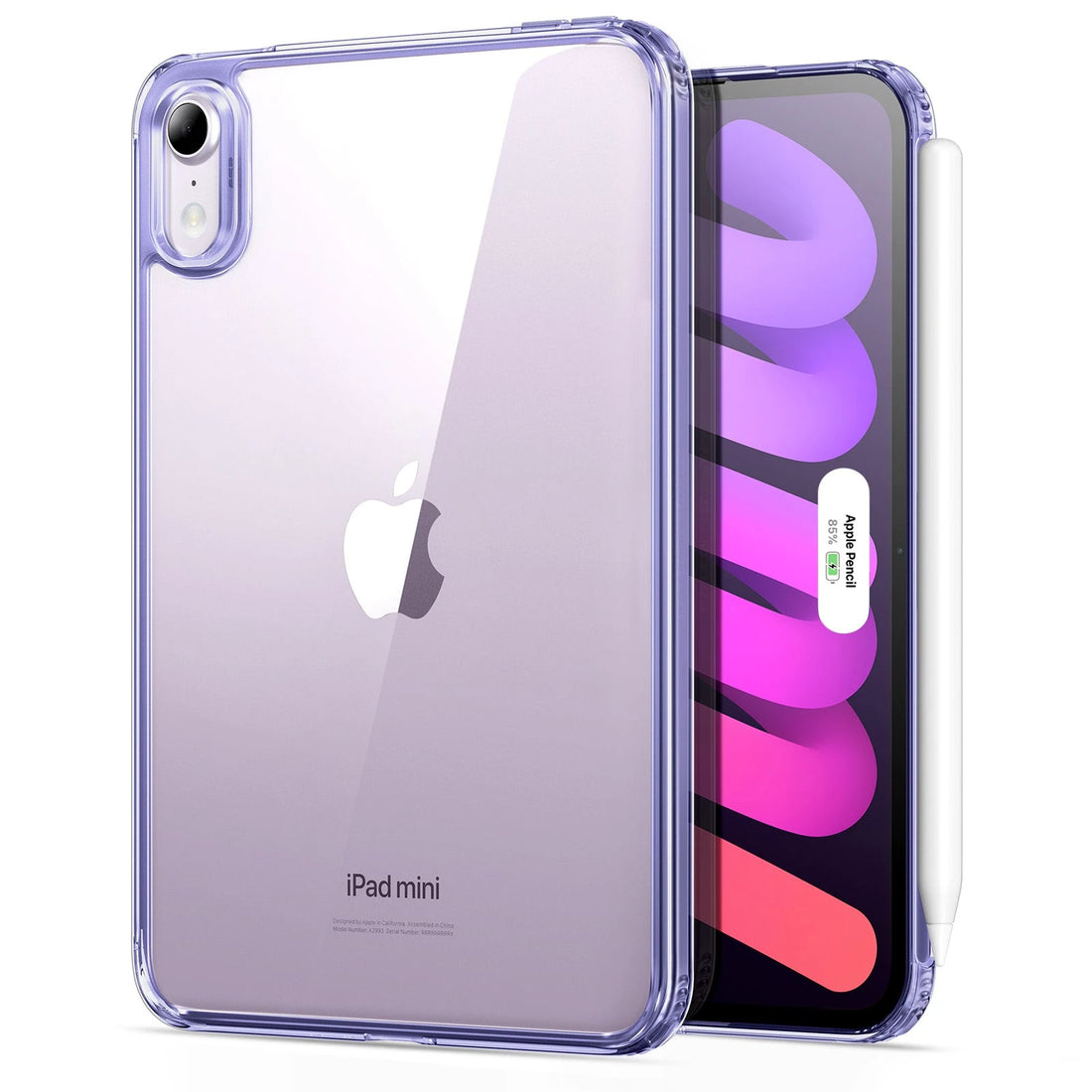 iPad mini (A20 Pro) Classic Hybrid Back Case - Clear Purple ESR ESR