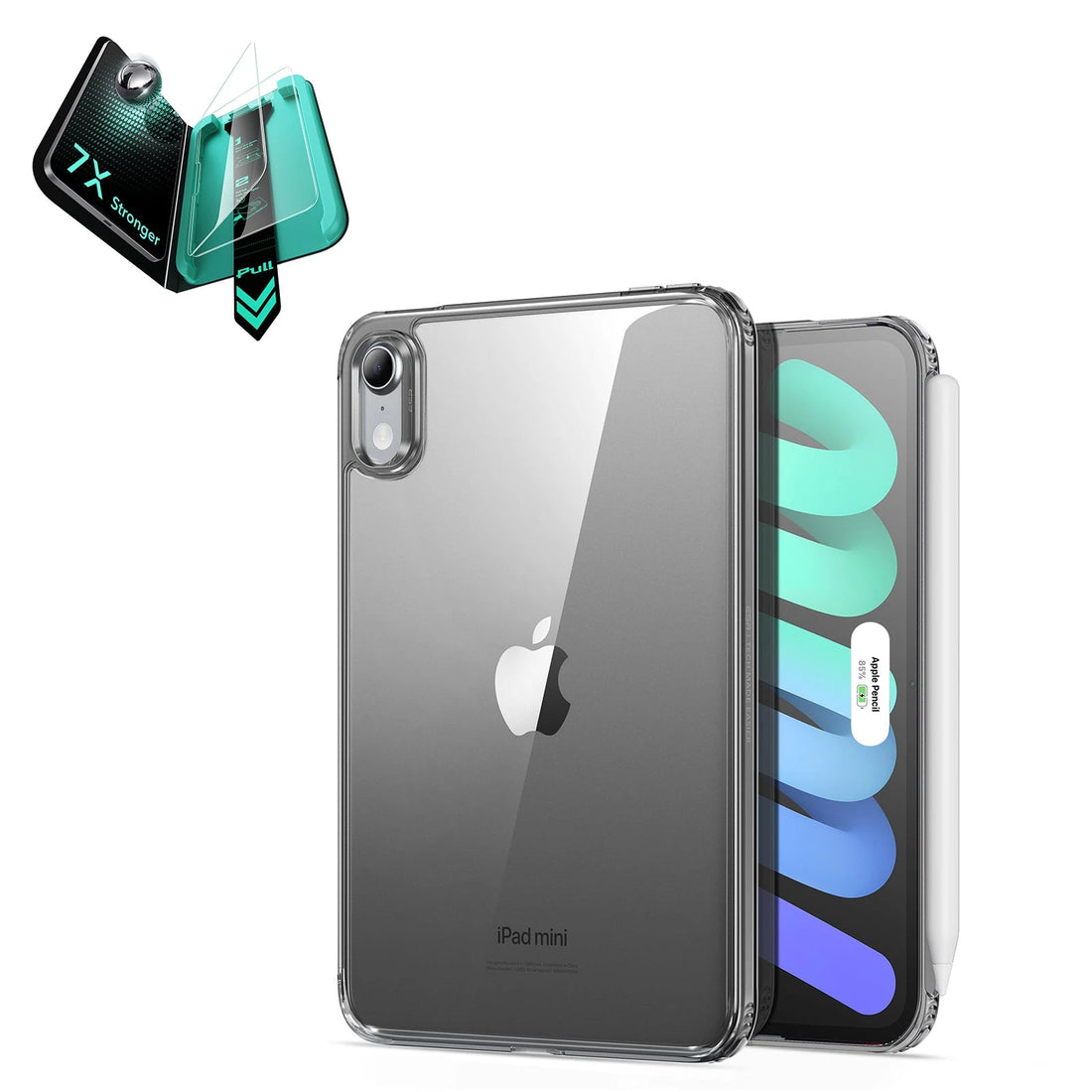 iPad mini (A20 Pro) Classic Hybrid Back Protection Bundle - Clear Black ESR ESR
