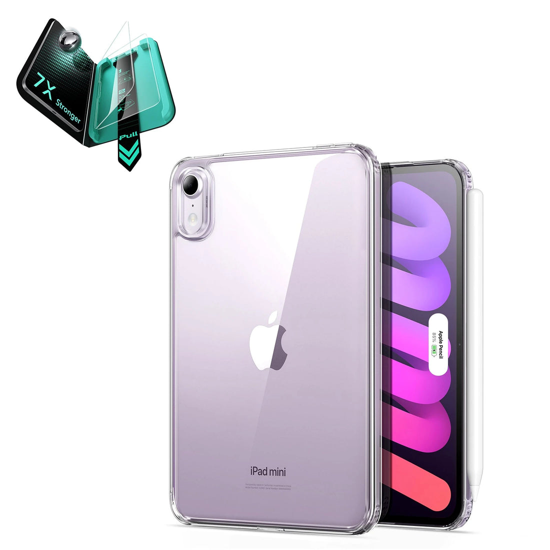iPad mini (A20 Pro) Classic Hybrid Back Protection Bundle - Clear ESR ESR