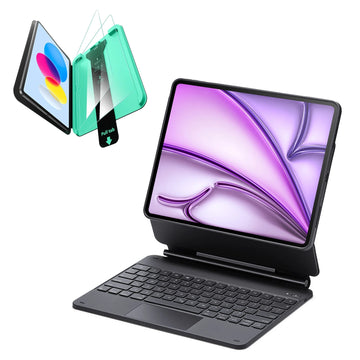 iPad Air 13“ (2025) Rebound Magnetische Tastaturhülle 360 Schutz Bündel - DE Layout -Schwarz ESR ESR
