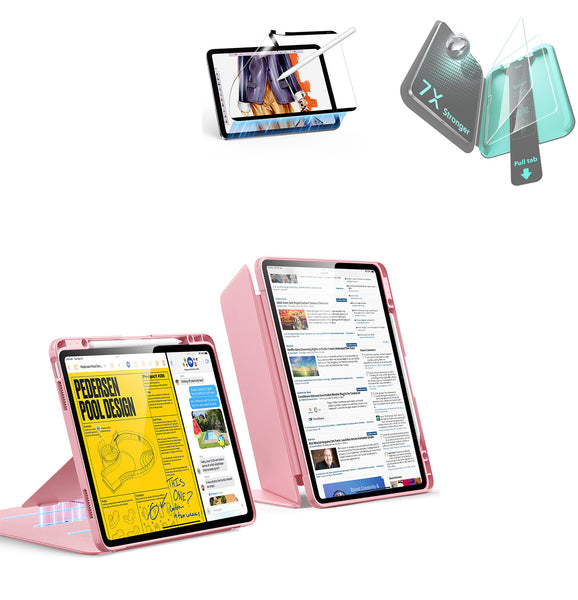 ※金額相談※ iPad Air 本体 ピンク+ Apple Pencil(箱 Pink iPad Air 13 M4 Flip Bundle: Pencil Case, Armorite 7X & Paper-Feel