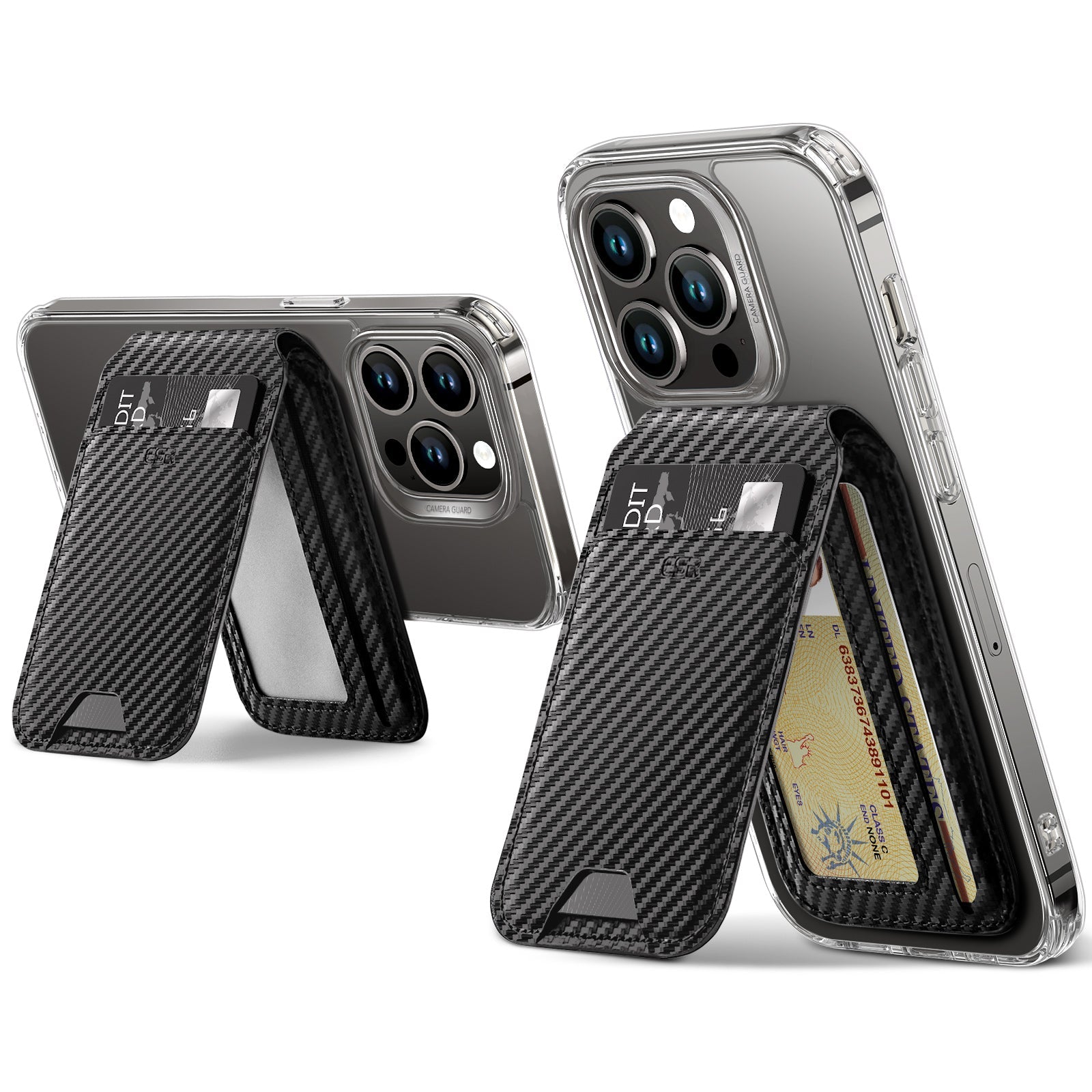Black Carbon Fiber IPhone 14 Pro Max Wallet Case With MagSafe ESR black-carbon-fiber-iphone-14-pro-max-wallet-case-with-magsafe-esr