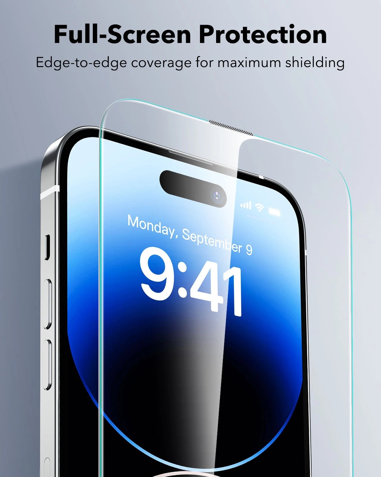 ESR iPhone 14 Pro Tempered Glass Screen Protector full screen protection