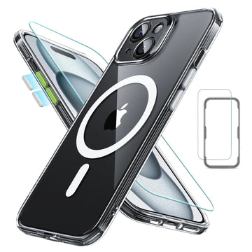 iPhone 15 Classic Pro Case (HaloLock) Set - Clear ESR ESR