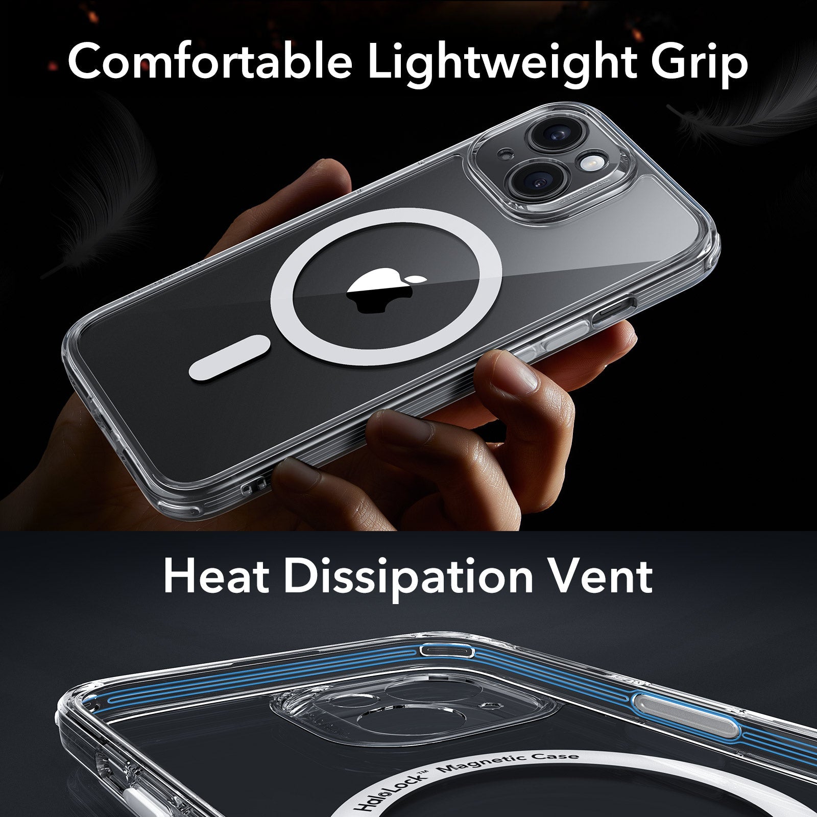 iPhone 15 Classic Pro Case (HaloLock) Set - Clear ESR ESR