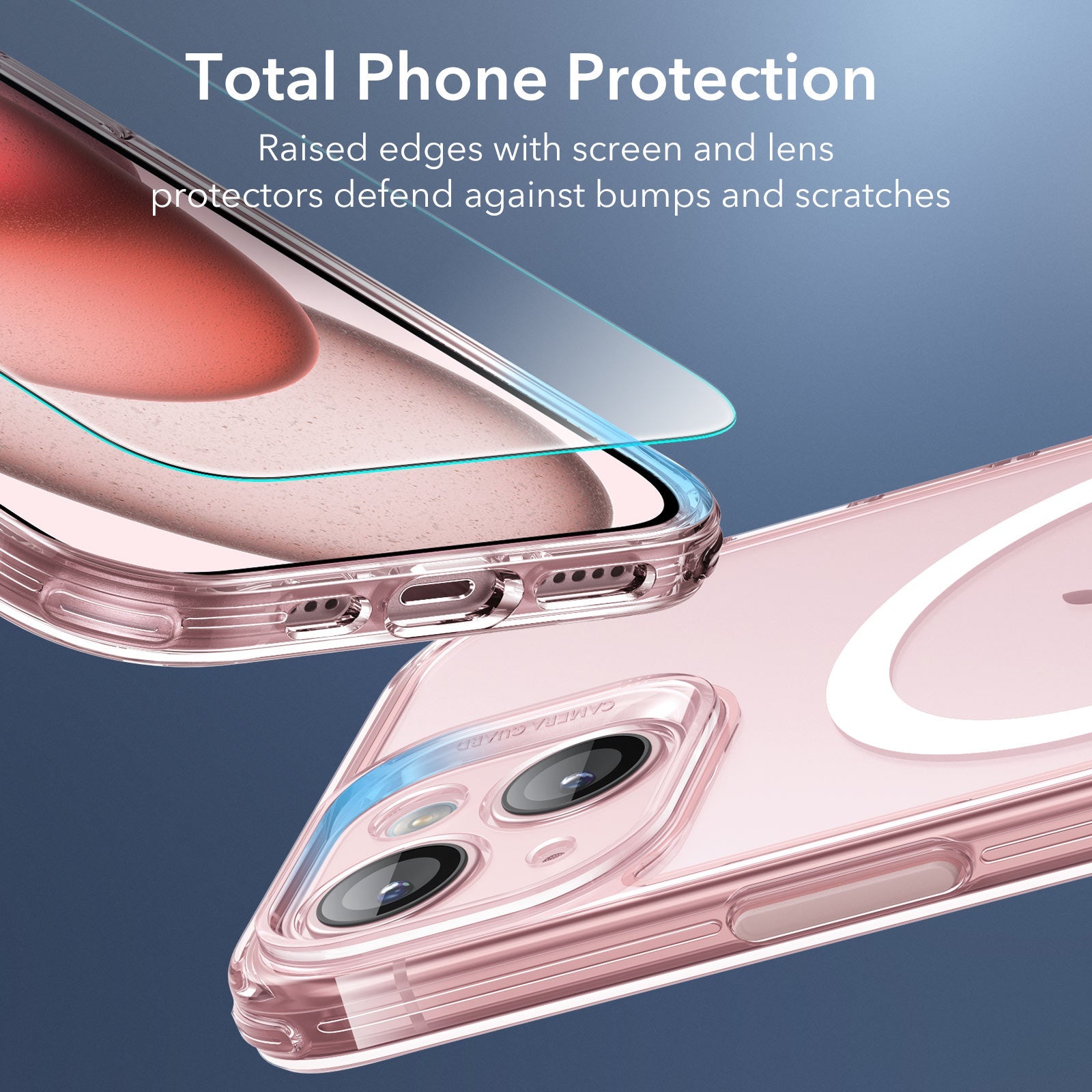 iPhone 15 Classic Pro Case (HaloLock) Set - Clear Pink ESR ESR