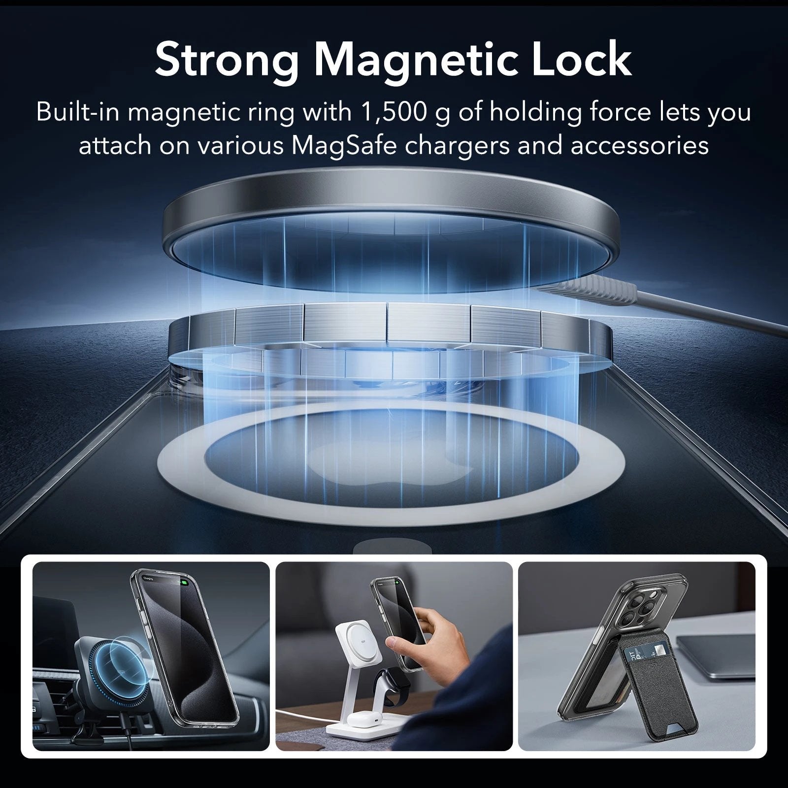 iPhone 15 Pro Max Classic Pro Case (HaloLock) Set - Clear ESR ESR