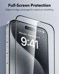 ESR iPhone 15 Pro Max Tempered Glass Screen Protector full screen protecion