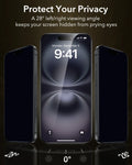 ESR Best iPhone 16 Corning Tempered Glass Privacy Screen Protector protect your privacy