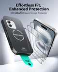 ESR iPhone 16 Tempered Glass Screen Protector 3 Pack