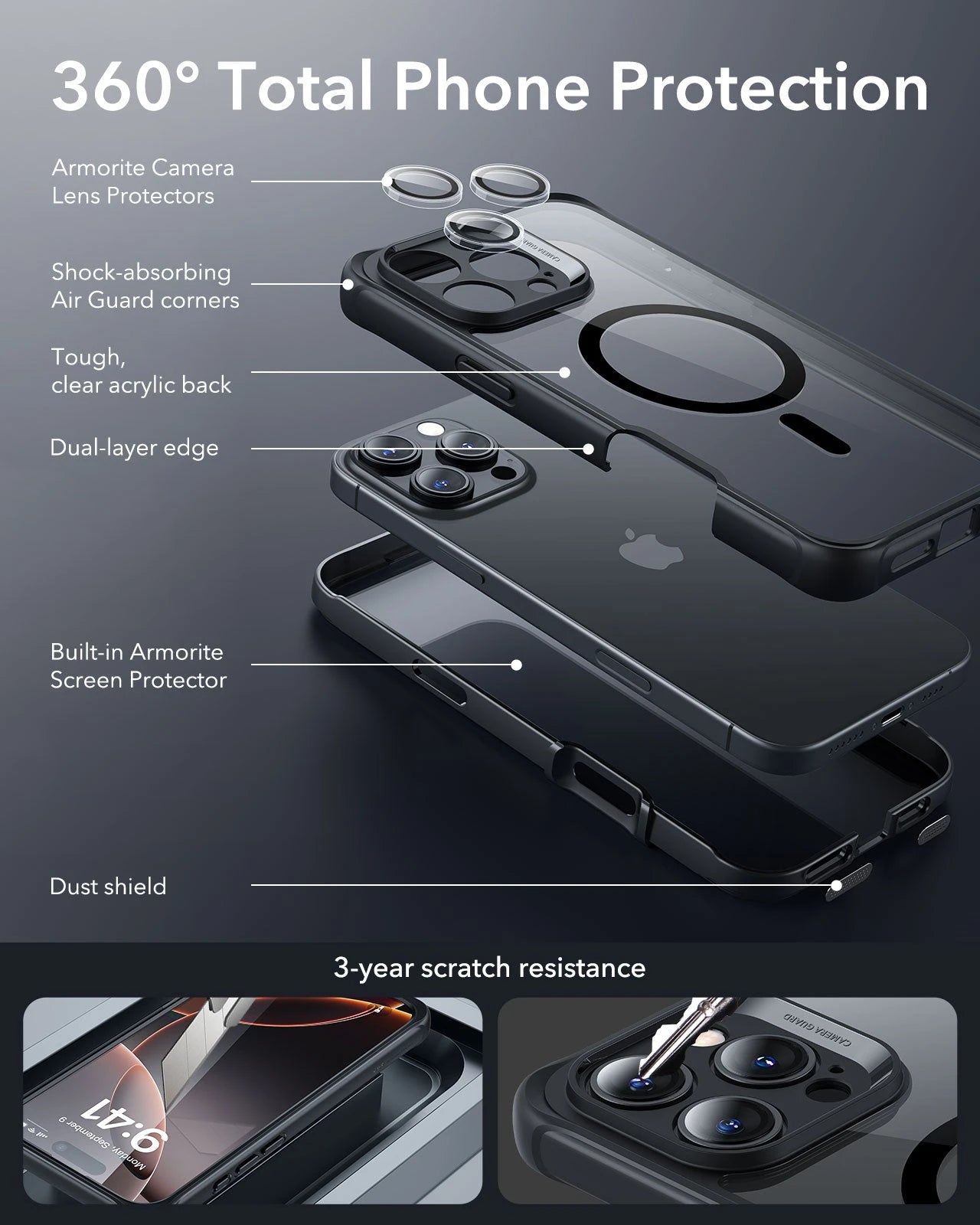 iPhone 16 Pro Rugged Case with MagSafe - ESR