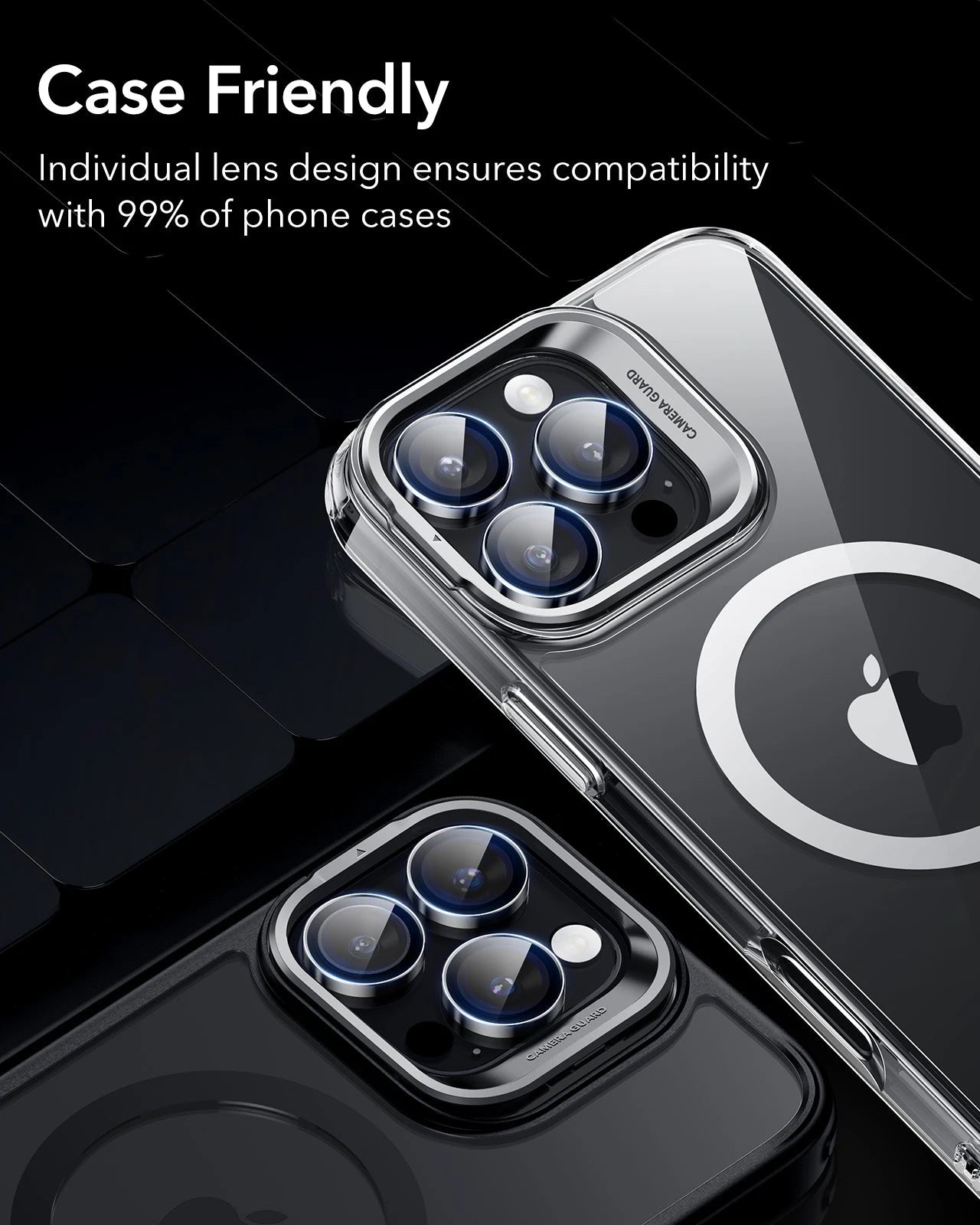 Clear IPhone 16 Pro Max Pro Armorite Camera Lens Protectors ESR Clear IPhone 16 Pro Max Pro Armorite Camera Lens Protectors ESR