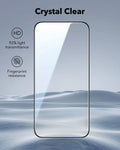 ESR iPhone 16 Pro Max Tempered Glass Screen Protector Crystal Clear