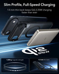 ESR iPhone 17 Air Magsafe Case with Camera Control Clear Black Wireless charging