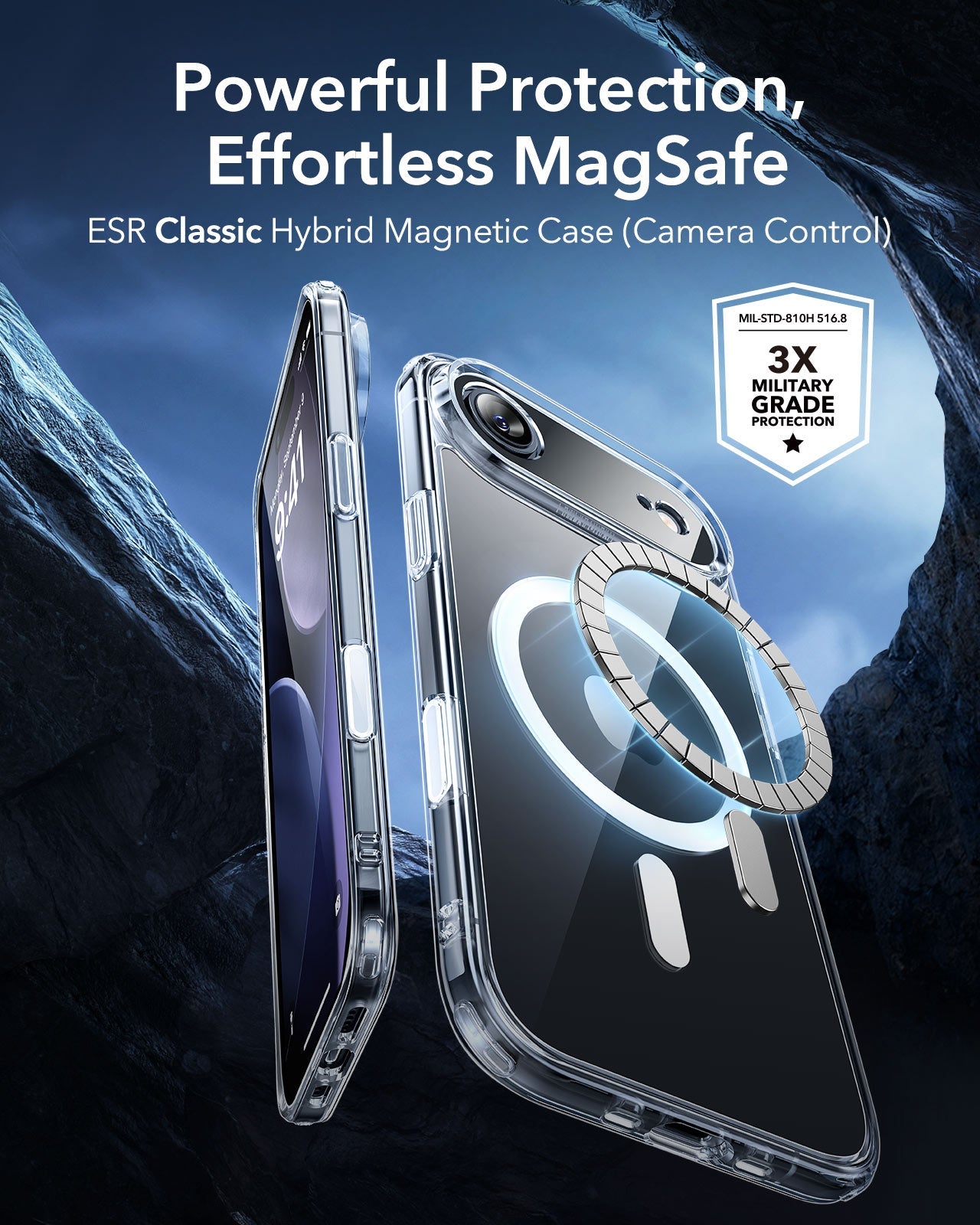 ESR iPhone 17 Air Magsafe Case with Camera Control Clear 