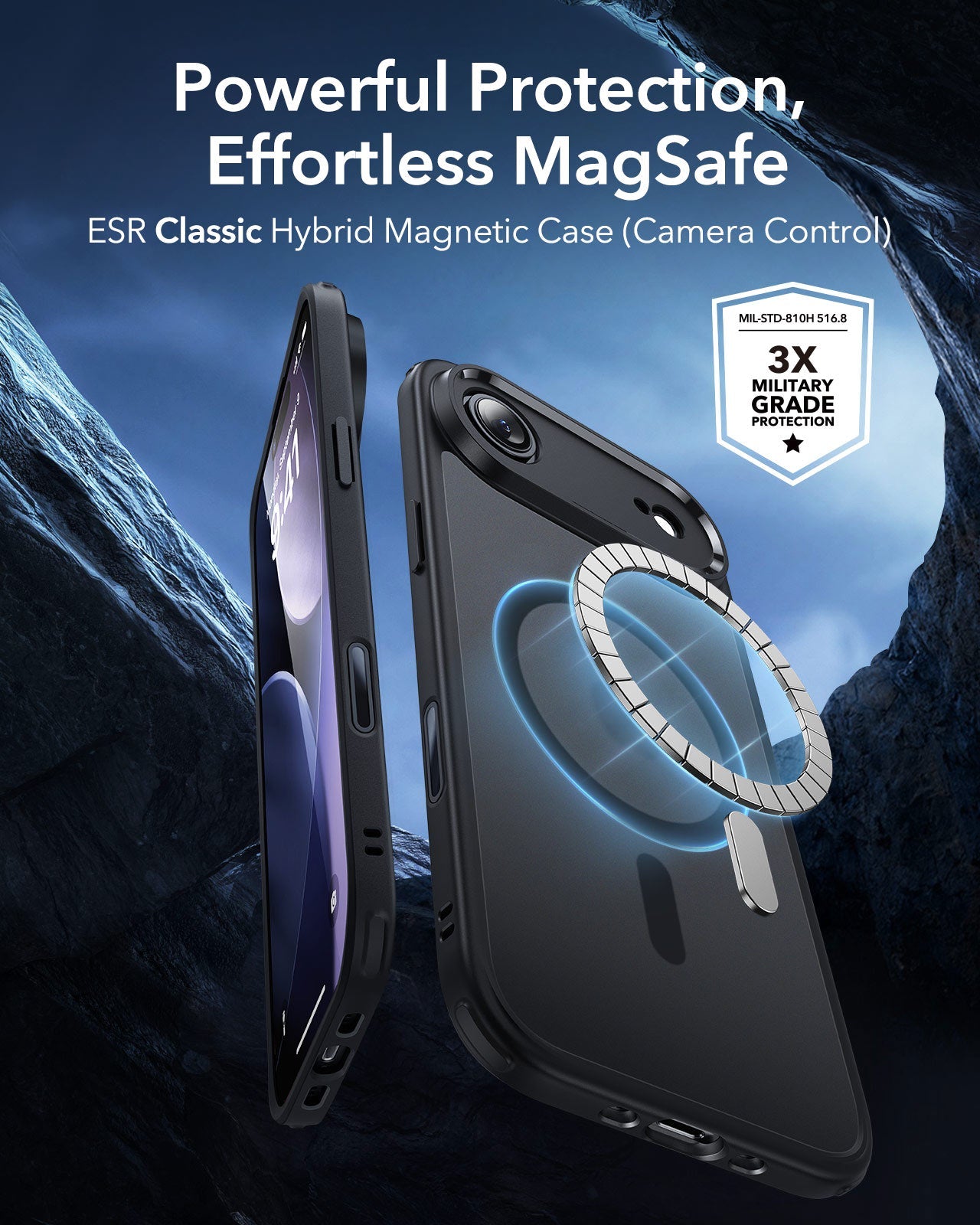 ESR iPhone 17 Air Magsafe Case with Camera Control Frosted Black 