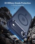 ESR iPhone 17 Air Magsafe Case with Camera Control Frosted Blue 3× Military Grade Protection