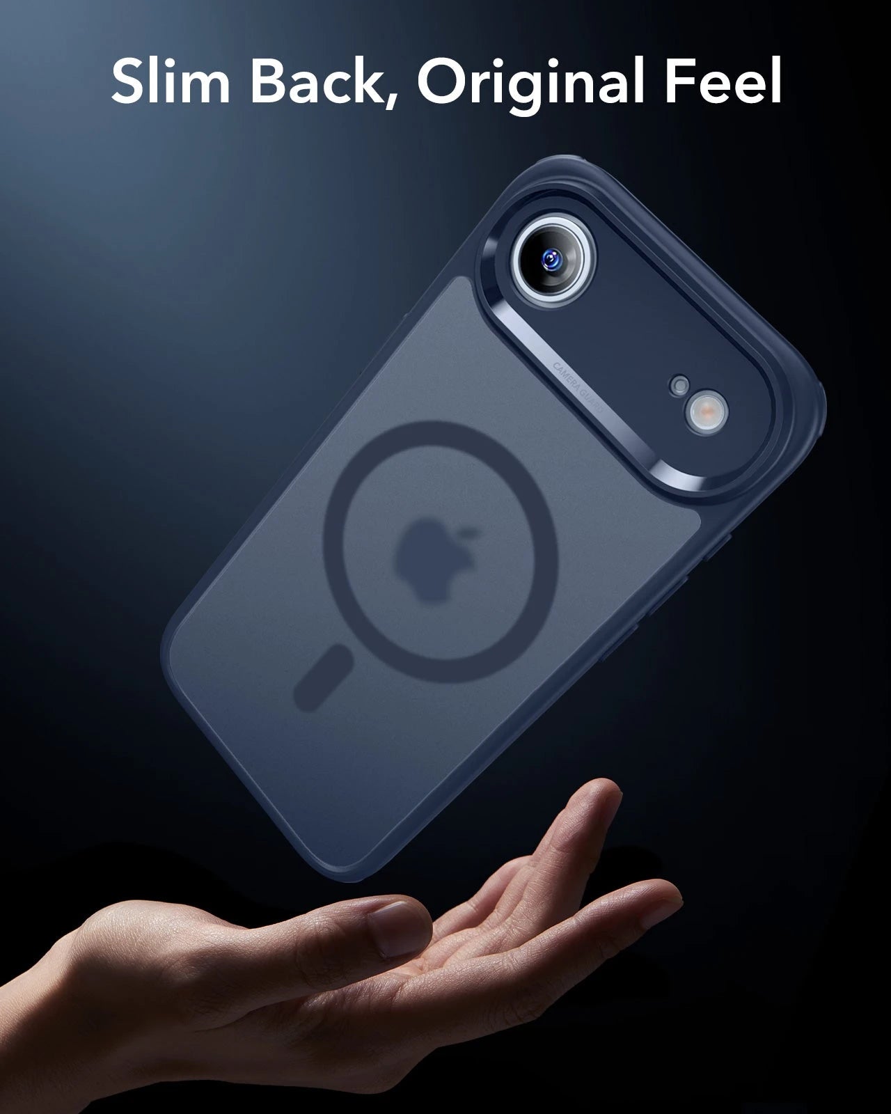 ESR iPhone 17 Air Magsafe Case with Camera Control Frosted Blue Slim Back