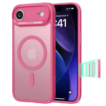 iPhone 17 Air Magsafe Case with Camera Control Frosted Pink 