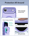 ESR iPhone 17 Air Magsafe Case with Camera Control Frosted Purple Raised Edge Protection
