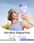 ESR iPhone 17 Air Magsafe Case with Camera Control Frosted Purple Slim Back