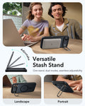 ESR iPhone 17 Air Magsafe Case with Stand Camera Control Frosted Black Versatile Stash Stand