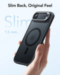 ESR iPhone 17 Air Magsafe Case with Stand Camera Control Frosted Black Slim Back