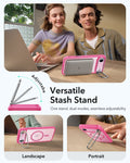 ESR iPhone 17 Air Magsafe Case with Stand Camera Control Frosted Pink Versatile Stash Stand