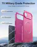ESR iPhone 17 Air Cyber Tough Magsafe Case with Camera Control Pink Military Grade Protection