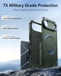 ESR iPhone 17 Air Cyber Tough Magsafe Case with Stand and Camera Control Green Military Grade Protection