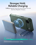 ESR iPhone 17 Air Cyber Tough Magsafe Case with Stand and Camera Control Green Magsafe Charging