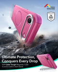 ESR iPhone 17 Air Cyber Tough Magsafe Case with Stand and Camera Control Pink