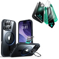 iPhone 17 Bundle Classic Hybrid Magnetic Case (Camera Control, Stash Stand) and Armorite Screen Protector - Frosted Blue ESR ESR