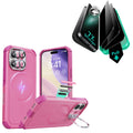iPhone 17 Bundle Cyber Tough Magnetic Case (Camera Control, Stash Stand) and Armorite Privacy Screen Protector - Rosy Pink ESR ESR
