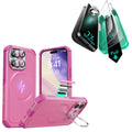 iPhone 17 Bundle Cyber Tough Magnetic Case (Camera Control, Stash Stand) and Armorite Screen Protector - Rosy Pink ESR ESR