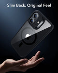 ESR iPhone 17 Magsafe Case with Camera Control Clear Black Slim Back