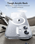 ESR iPhone 17 Magsafe Case with Camera Control Clear Shimmer Tough Acrylic Back