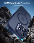 ESR iPhone 17 Magsafe Case with Camera Control Frosted Blue 3× Military Grade Protection