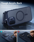 ESR iPhone 17 Magsafe Case with Camera Control Frosted Blue Tough Acrylic Back