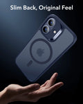 ESR iPhone 17 Magsafe Case with Camera Control Frosted Blue Slim Back