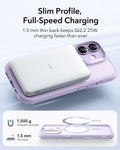 ESR iPhone 17 Claiss Hybrid Magsafe Case Frosted Light Purple Slim Profile Full-Speed Charging